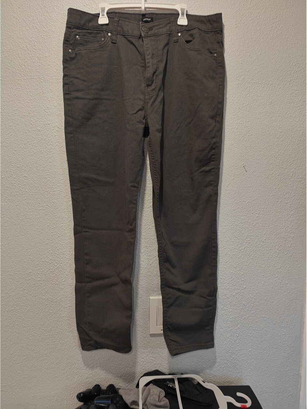Express Athletic Slim Gray Pants 34x30